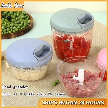 200ml Rope Pull Chopper Hand-cranked Meat Grinder Multifunctional