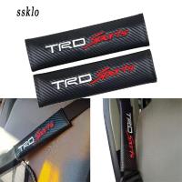 (Ssklo) Trd ที่นั่งรถสปอร์ตเข็มขัดคาร์บอนอเนกประสงค์เส้นใยเข็มขัดนิรภัยสำหรับรถยนต์ Auto ไหล่สายรัดป้องกัน Pad เบาะรองนั่ง