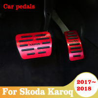 Car Pedals Accelerator Fuel ke Foot Rest Pedals Cover Non Slip Pad For Karoq 2017 2018 Car Accessories