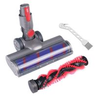 For Dyson V7 V8 V10 V11 V15 Vacuum Cleaners with Replacement Soft Roller Brush Bar LED Headlights Floor Brush Attachment