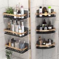 Bathroom Shelves Without Drilling Rust Proof Aluminum Alloy Shower Wall Mount Storage Rack Shampoo Holder Bathroom Accessories