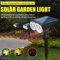 Wilder Solar Outdoor Spotlight Double Hole Colorful Gradient Courtyard Landscape Lamp Waterproof Villa Garden Lawn Lamp CHN-Q