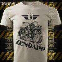 ZUNDAPP รถจักรยานยนต์เสื้อยืด Mens Retro เสื้อ Moto