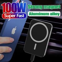 100W Magnetic Wireless Car Charger Vent Mount for MagSafe Case iPhone 13/13 Pro Max/14/12 Pro Max Mini Magnet Phone Holder Stand