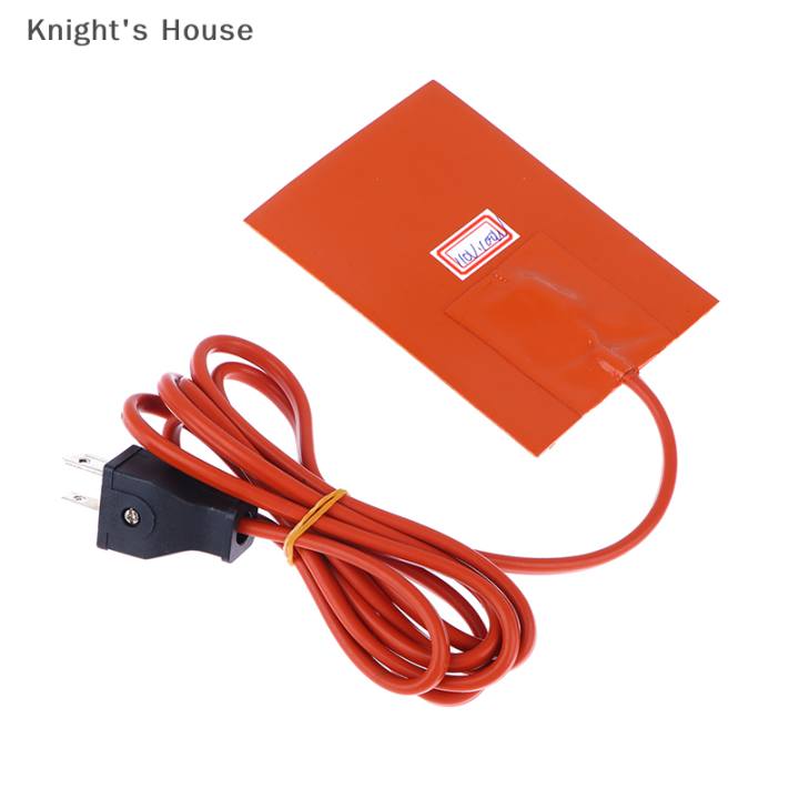 knights-house-ถังน้ำมันเครื่อง9x13ซม-30w-แผ่นทำความร้อนซิลิโคนกันน้ำแผ่นรองถังน้ำมันเครื่องรถยนต์แผ่นทำความร้อนพร้อมปลั๊กเรา110v