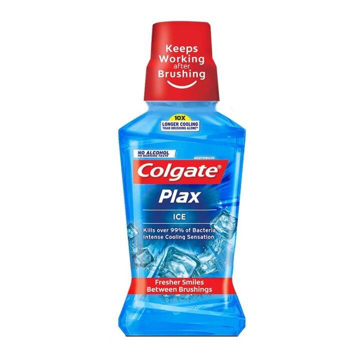 Colgate Plax Antibacterial Mouthwash Ice Intense Flavor 250mL Lazada PH