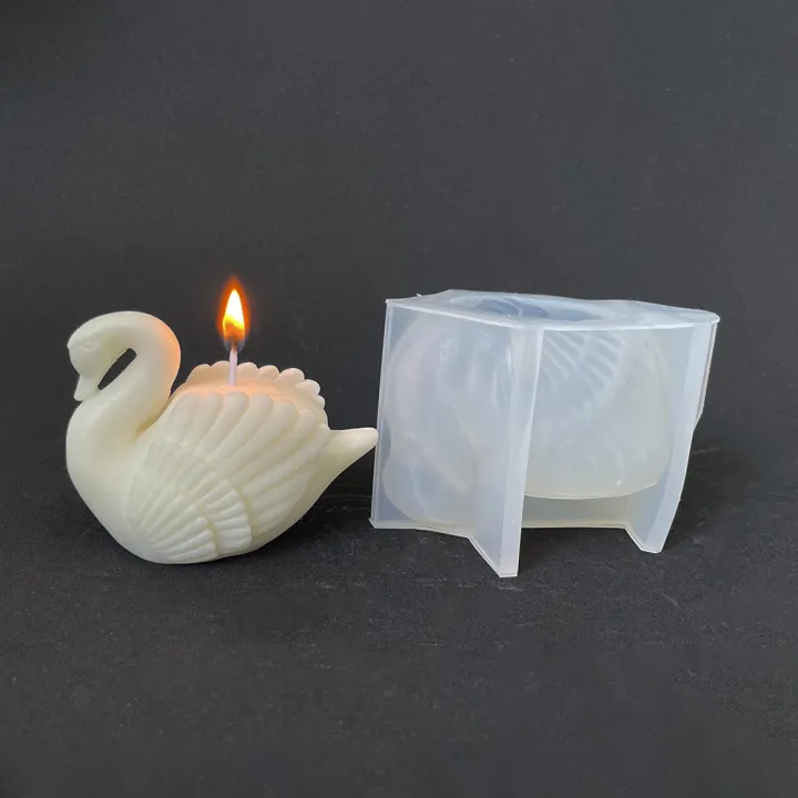 resin-casting-mold-gypsum-molding-mold-silicone-candle-mold-animal-shaped-candle-mold-wild-goose-candle-mold