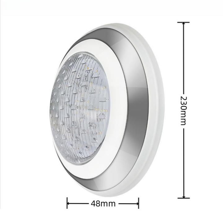 ไฟสระว่ายน้ำสแตนเลส-ไฟ-led-สระว่ายน้ำ-ac12v-ip68-โคมไฟใต้น้ำติดผนังกันน้ำ-white-light