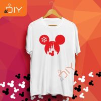 เสื้อยืดผ้าฝ้ายเสื้อยืดผ้าฝ้าย เสื้อยืดคริสต์มาส【Mickey】 Merry Christmas - Special Edition T Shirt UNISEX Cotton Short Sleeve High Qual