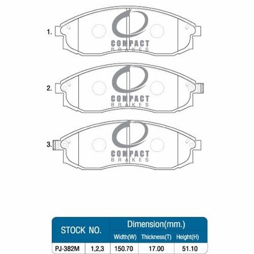 ผ้าเบรคหน้า-nissan-cerfiro-3000-v6-ปี-96-02-compact-dcc-382