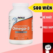 Dầu Cá Omega 3 Now - Sáng Mắt Đẹp Da 500 Viên- Hàng Mỹ