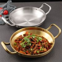 หม้อทำอาหารทะเลหม้อข้าวสำหรับปิกนิก ELWT5504กระทะพร้อมที่จับกระทะ Paella แห้งจานขนมทำอาหารที่บ้าน