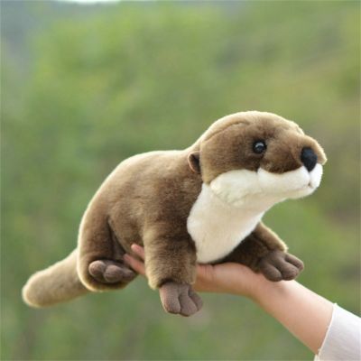 【CW】 46cm Otter Lifelike Stuffed Soft for Children Birthday