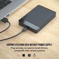 New External Hard Drive Case 2.5 SATA to USB 3.1 Adapter LED Indicator Plug and Play for SSD Disk HDD Box Type C 3.1 Case