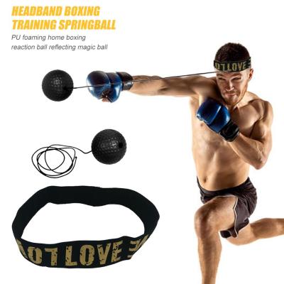 Boxing Reflex Speed Training PU Punch Ball Elastic Headband Set for Boxer Gym Exercise Equipment