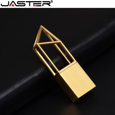 Usb 2.0 Rose Gold Metal Window Grille Usb Flash Custom Logo Over 10 Pcs Free 4gb 8gb 16gb USB Pen Drive Stick 32gb Memory U Disk