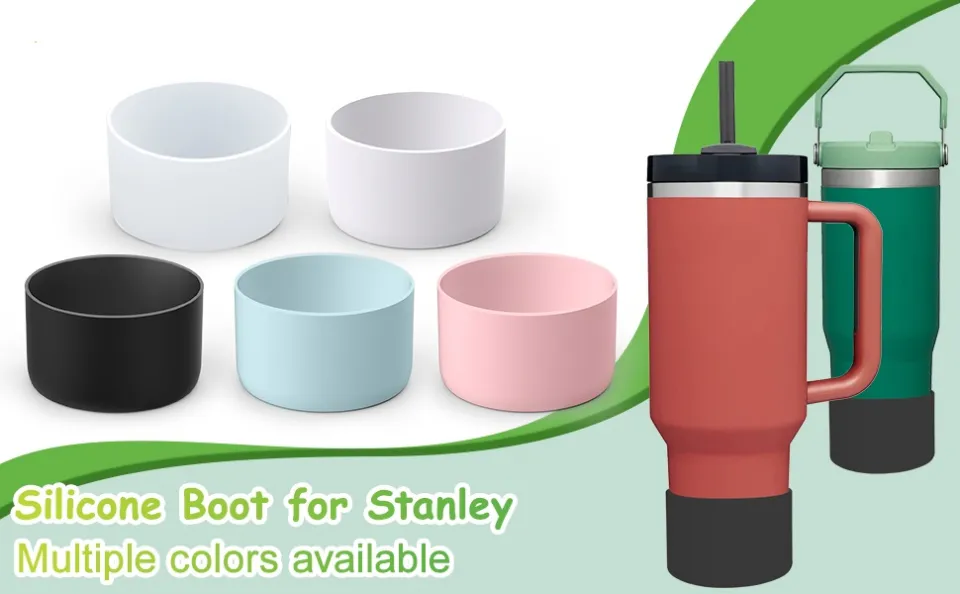 2Pcs Silicone Boot Sleeve for Stanley Quencher 40oz 30oz Tumbler