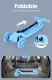 Iskiddo Kids Scooter Foldable Adjustable Height Cartoon Tri Wheels Kick Flash Wheel LED Light 3 in 1 Seat