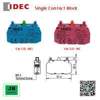 IDEC	Contact Block	คอนแทคบล็อก คอนแทคเสริม YW-E01 ( 1NC ) สีแดง YW-E10 ( 1N0 ) สีฟ้า