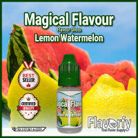 Magical Flavour Lemon Watermelon - กลิ่นเลมอนแตงโม - กลิ่นผสมอาหาร - ผ่านการรับรองจาก อย. ประเทศไทย บรรจุและขายโดย Flavorfy กลิ่นผสมอาหารอเนกประสงค์ เหมาะสำหรับ ลูกอม, กัมมี่, น้ำผลไม้, เบเกอรี่, ไอศครีม, ของเหลวอื่่นๆ