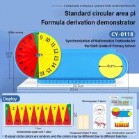 TONGQUDA พื้นที่วงกลม/เส้นรอบวง/Pi สาธิตโมเดล Ic คณิตศาสตร์ของเล่นเพื่อการศึกษาสูตรการคำนวณทางคณิตศาสตร์เครื่องช่วยสอนคณิตศาสตร์โรงเรียน