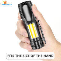 LumiParty ซังมินิไฟฉายมัลติฟังก์ชั่ Usb ชาร์จกลางแจ้งแบบพกพาแสงที่แข็งแกร่ง Led ตั้งแคมป์ไฟ T Orches