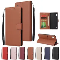 【ซินซู?】สำหรับ Samsung A10เคสโทรศัพท์หนังป้องกันแบบฝาพับที่มีฝาครอบโทรศัพท์ดีไซน์3ใส่การ์ดแบบมีที่ยึด