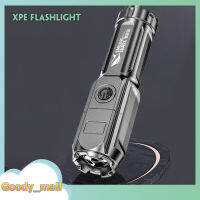 ABSกองกำลังพิเศษในครัวเรือนกลางแจ้งแบบพกพา Led Night Flashlight ไฟฉายแรงสูงพร้อมซูม Smiling shark A846