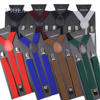 Length 110cm Suspenders Men Colorful Y Back 2.5cm Braces Adjustable Quality Straps Pants Jeans Women Skirt Dress Accessory Gift