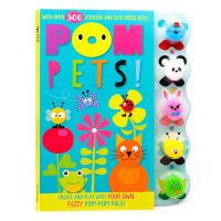 English original genuine pompon pet sticker manual game book pompets Sticker Activity Book English Enlightenment parent-child interactive manual puzzle game picture book paperback