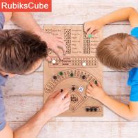 ลูกเต๋าเกมกระดานเบสบอล RubiksCube ไม้ลูกเต๋าและบอร์ดเกมสนุกหินอ่อนกระดานเกมเบสบอลสำหรับผู้ใหญ่ลูกเต๋าเกมกระดานไม้เบสบอลลูกเต๋าเกมกระดาน