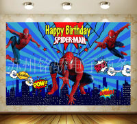 [ในสต็อก] Spidermans 125*80ซม. 3D การ์ตูนพื้นหลังผ้า Tapestries &amp; Hangings อะนิเมะวันเกิดเด็กร้อยวันธีมถ่ายภาพพื้นหลังผ้า