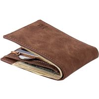 Wallet Men Leather Purse for Men Wallets with Zipper Card Holder Coin Pocket Male Money Bag Classic Monederos De Hombre