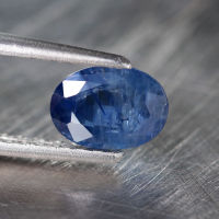 1.30 ct ไพลิน เผาเก่า (Heated Blue Sapphire) กาญจนบุรี ทรงไข่