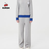 [KIRSH] UNI MIDDLE CHERRY WIDE SWEAT PANTS |22AW |  Women Pants | WIDE SWEAT PANTS | Denim Jeans | Jeans | Jeans Woman | Korean Brand | Korean Style | Korean fashion | denim pants | Korean pants | กางเกงยีนส์เอวสูง | กางเกงขาสั้น ผญTH