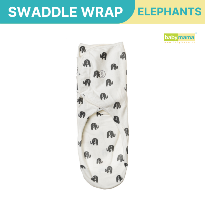 Babymama Swaddies PH Infant Velcro Swaddle Wrap Elephants Lazada PH