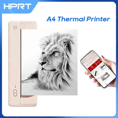 HPRT MT810 A4เครื่องพิมพ์กระดาษพกพาแบบใช้ความร้อนการเชื่อมต่อแบบ BT ไร้สายเข้ากันได้กับเคลื่อนที่รูปถ่ายเครื่องปริ๊นต์ Ios และแอนดรอยด์