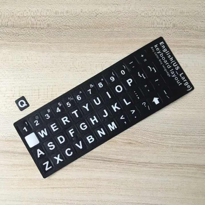 Big letter keyboard sticker thick font desktop notebook keyboard ...