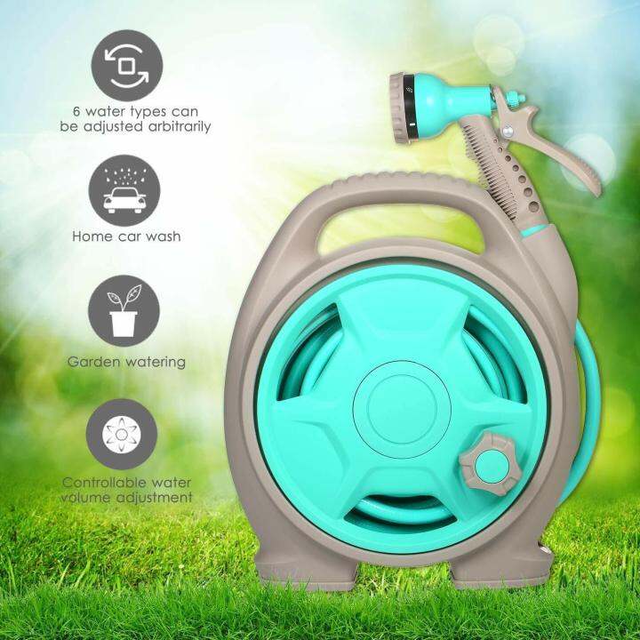 Mini Retractable Garden HoseReel Box, Garden Portable Water Hose Reel
