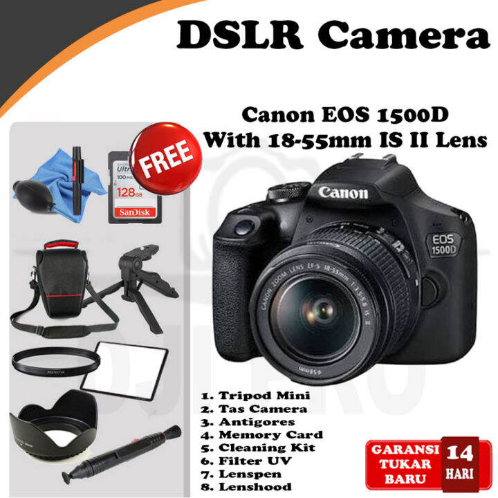 Canon EOS 1500D Kit 1855mm IS II Kamera DSLR Canon EOS 1500D + Lens