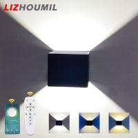 LIZHOUMIL รีโมทคอนโทรลอัจฉริยะ2.4G โคมไฟติดผนัง Led ข้างเตียง20W,ตกแต่งโคมไฟติดในโคมไฟติดผนังทางเดินห้องนอน3สี