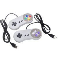 Narsta ตัวควบคุม USB Gaming จอยสติ๊กเล่นเกม Controller สำหรับ Nintendo เกมส์เอสเนสอีเอส Pad สำหรับพอร์ตคอมพิวเตอร์แบบมินิสำหรับ MAC คอมพิวเตอร์ควบคุมจอยสติ๊ก