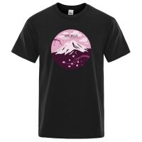 Mount Fuji Full Of Cherry Blossoms Prints Mans T Shirts Fashion Vintage Top Crewneck S-xxxl Men T-shirts Large Size Tshirts XS-6XL