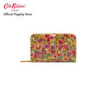 Cath Kidston Folded Zip Wallet Pinball Ditsy Yellow กระเป๋า กระเป๋าสตางค์ กระเป๋าสีเหลือง กระเป๋าแคทคิดสตัน