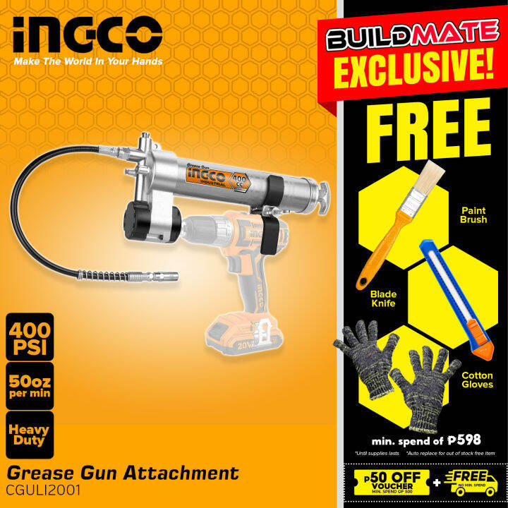 INGCO Grease Gun Attachment CGULI2001 •BUILDMATE• IHT Lazada PH
