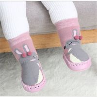 【YF】♚☂◑  Toddler Indoor Shoes Newborn Baby Socks Thick Terry Cotton with Rubber Soles Infant