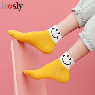 Funny Smiley Women Sock Summer Fashion Korean Novelty Street Female Cotton Socks