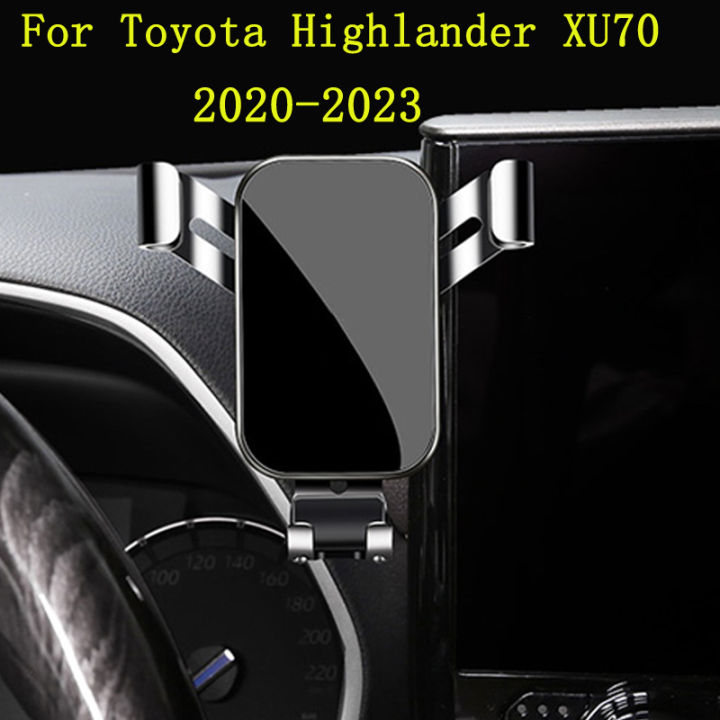 lhd-เจ้าของรถศัพท์สำหรับโตโยต้าไฮแลนเดอ2023-2022แดชบอร์ดเมาที่วางศัพท์มือถือชาร์จไร้สายศัพท์มือถือยืน