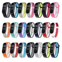 Breathable For Mi Band 3 4 Strap Bracelet wrist wach accessories smart brtacelet sport Silicone Strap for Mi band4 strap Smartwatches