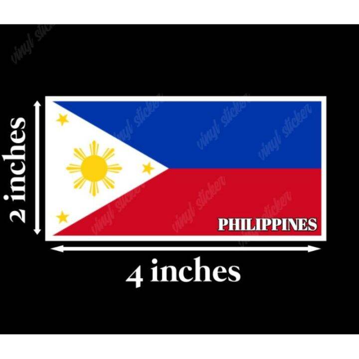 Philippine Flag high quality vinyl laminated sticker DFHRN Lazada PH